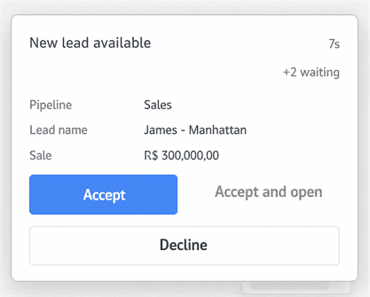 Lead acceptance