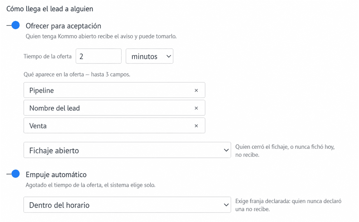 Configuración de distribución