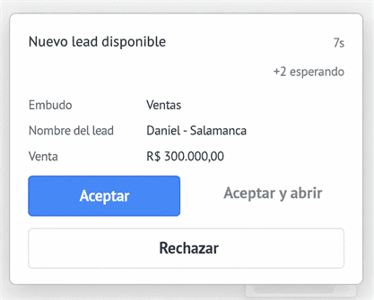 Aceptación de leads