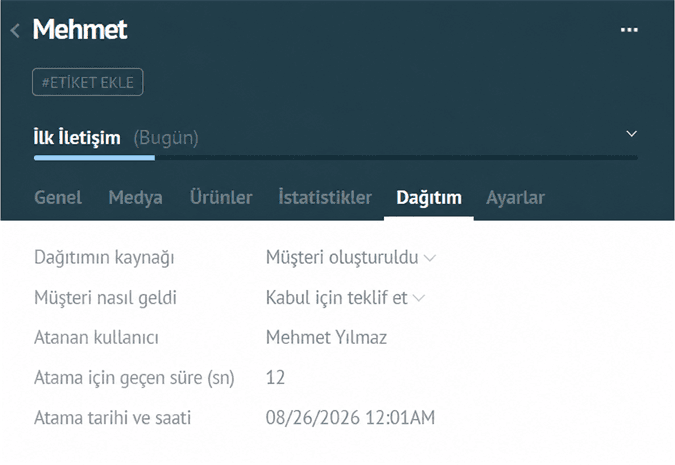 Dağıtım kayıtları